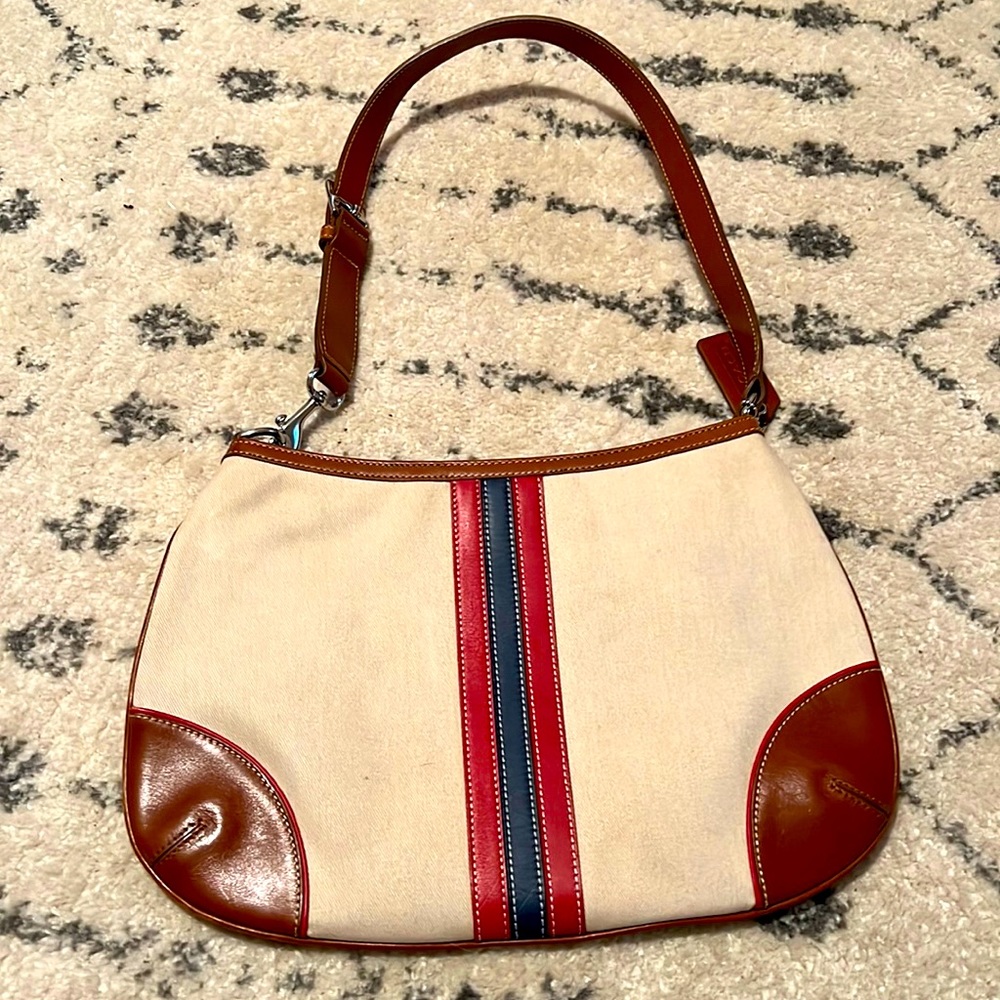 Coach Varsity Stripe Shoulder Bag